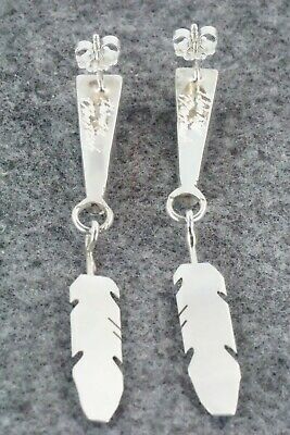 Turquoise & Sterling Silver Earrings - Terrence Panteah