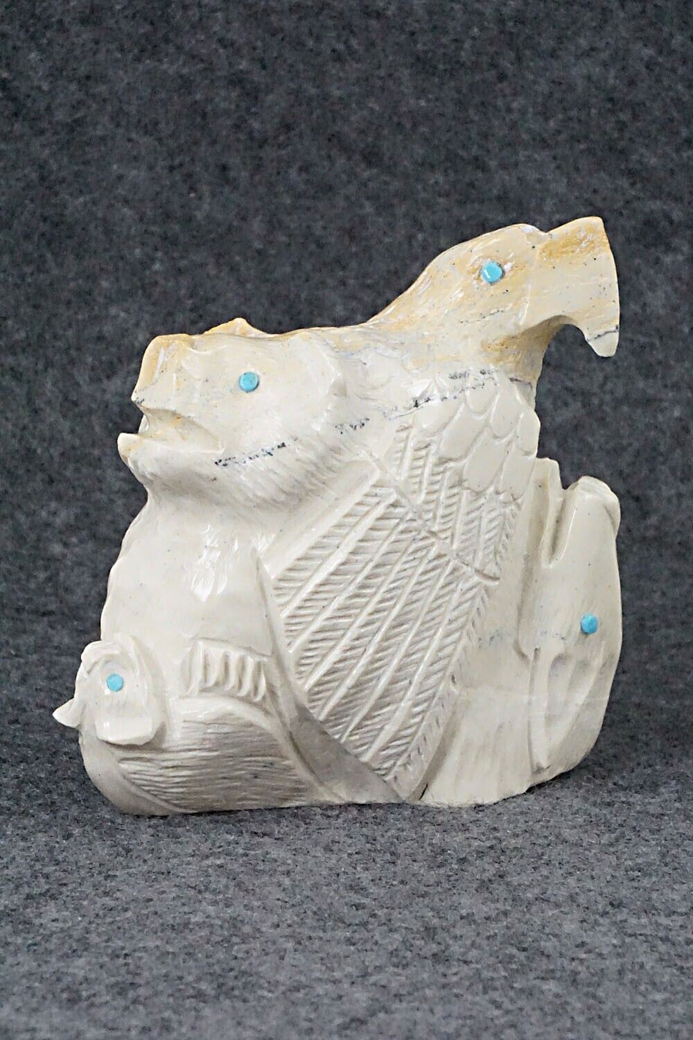 Six Direction Zuni Fetish Carving - Derrick Kaamasee