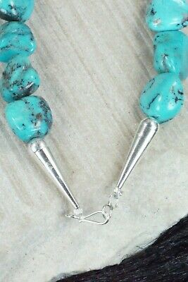 Turquoise & Sterling Silver Necklace - Navajo