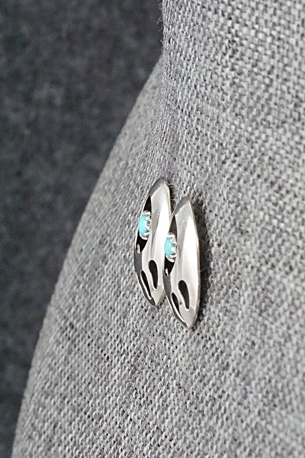 Turquoise & Sterling Silver Earrings - Leta Parker