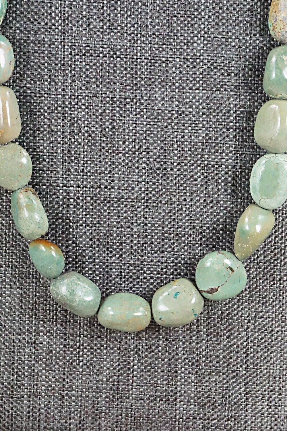 Turquoise and Sterling Silver Necklace - Louise Joe