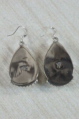 Navajo Spiny Oyster and Sterling Silver Earrings - Sharon McCarthy - High Lonesome Trading