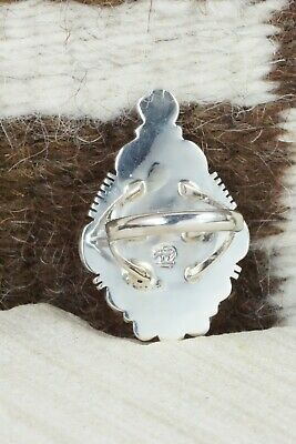 Spiny Oyster & Sterling Silver Ring - Daniel Benally - Size 7