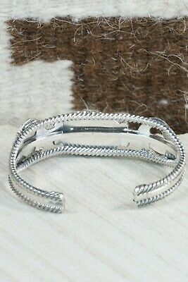 Navajo Turquoise & Sterling Silver Bracelet - Bobby Platero