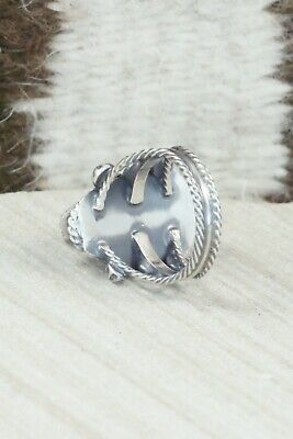 Turquoise & Sterling Silver Ring - Samuel Yellowhair - Size 6.5