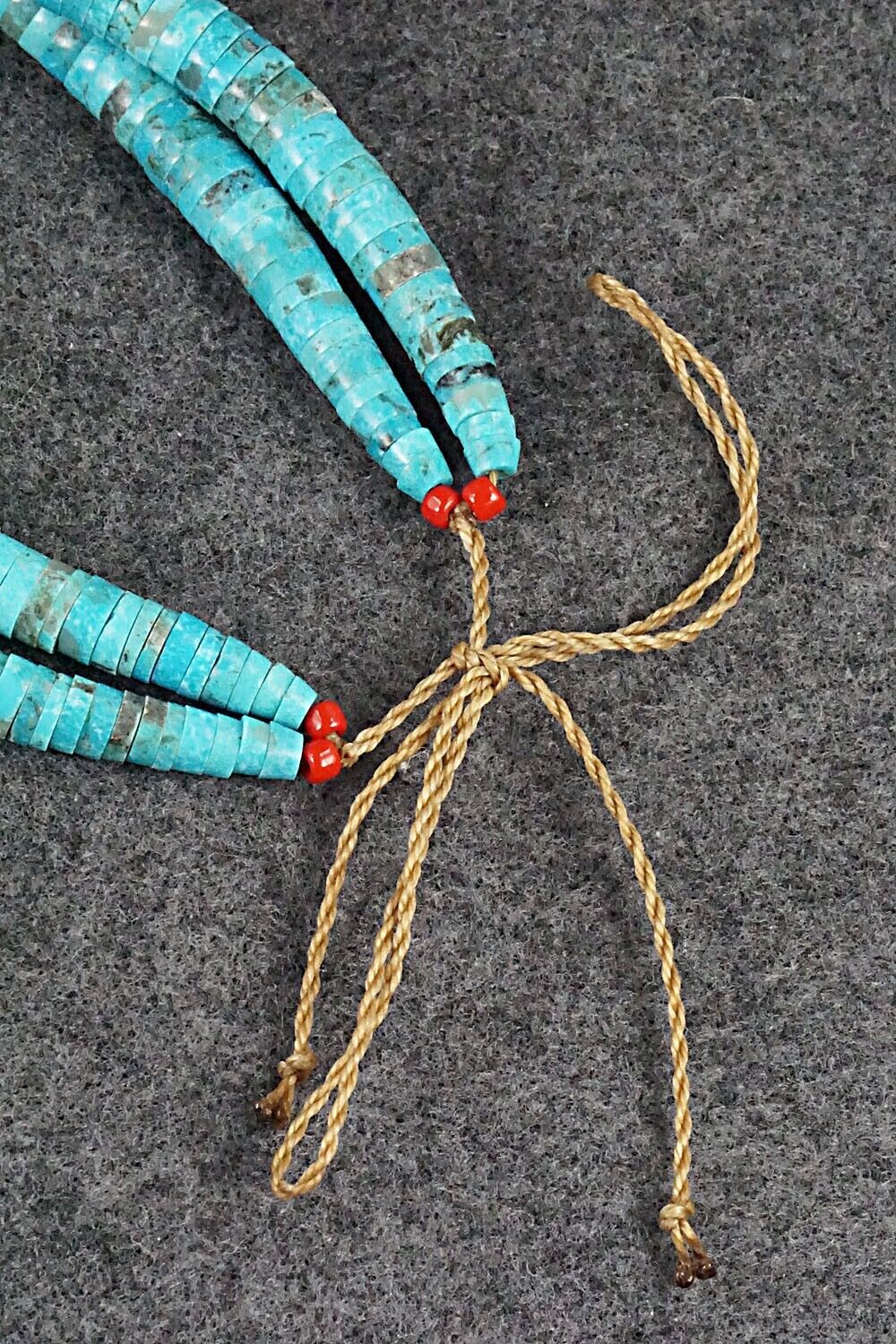 Turquoise & Spiny Oyster Necklace - Lupe Lovato