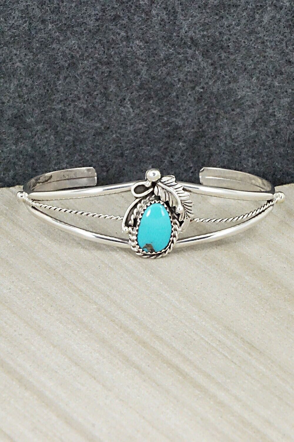 Turquoise & Sterling Silver Bracelet - Alice Rose Saunders
