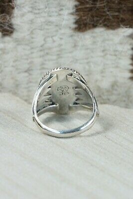 Navajo Turquoise and Sterling Silver Ring - Bobby Platero - 9.25
