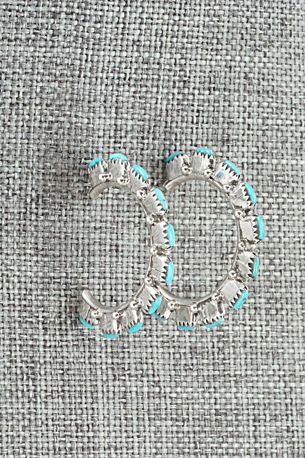 Turquoise & Sterling Silver Earrings - Leland Tucson