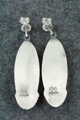 Spiny Oyster & Sterling Silver Earrings - Annie Spencer