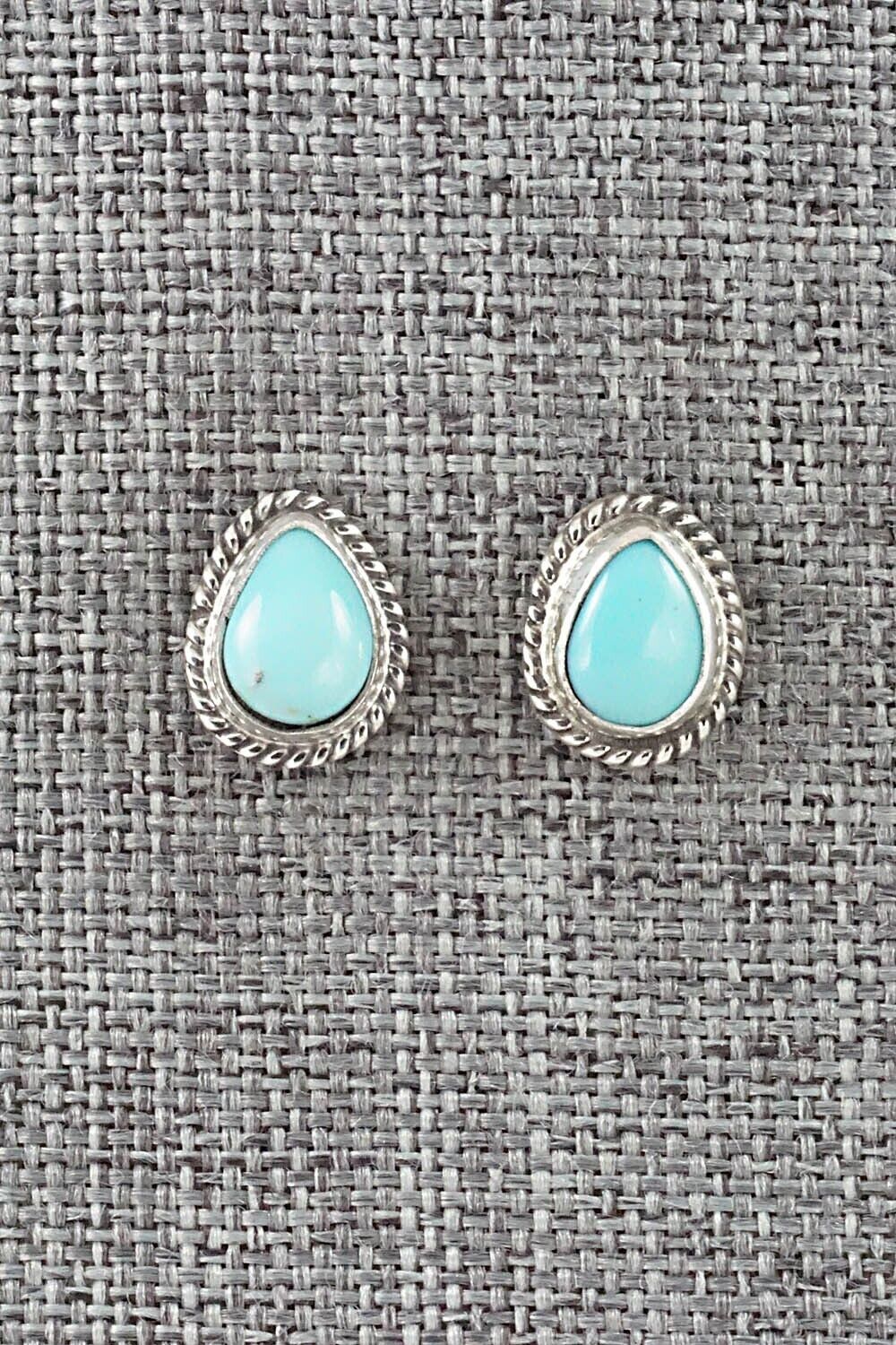 Turquoise & Sterling Silver Earrings - Rosemary Saunders
