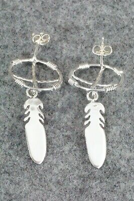 Coral & Sterling Silver Earrings - Elaine Shirley