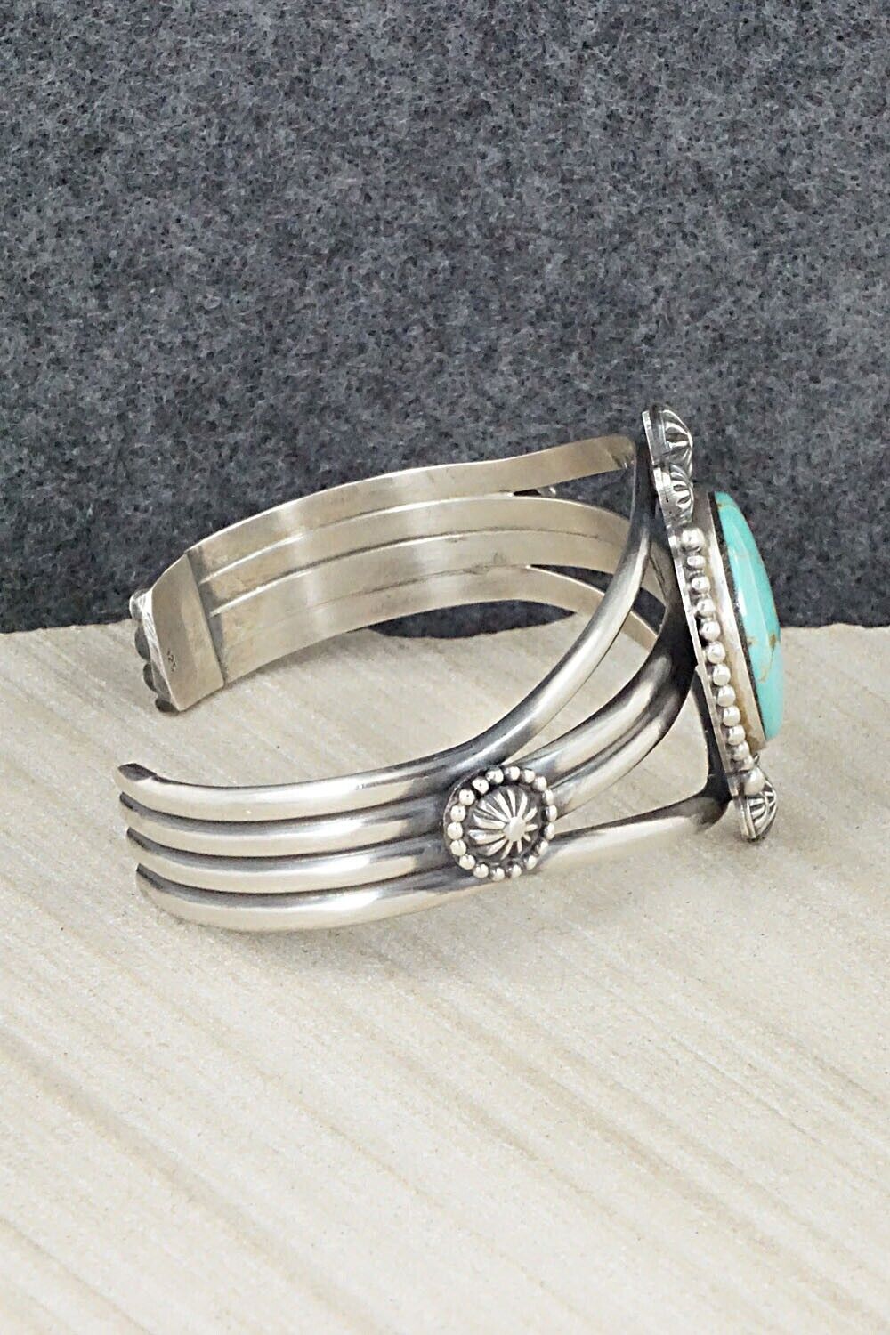 Turquoise & Sterling Silver Bracelet - Michael Calladitto