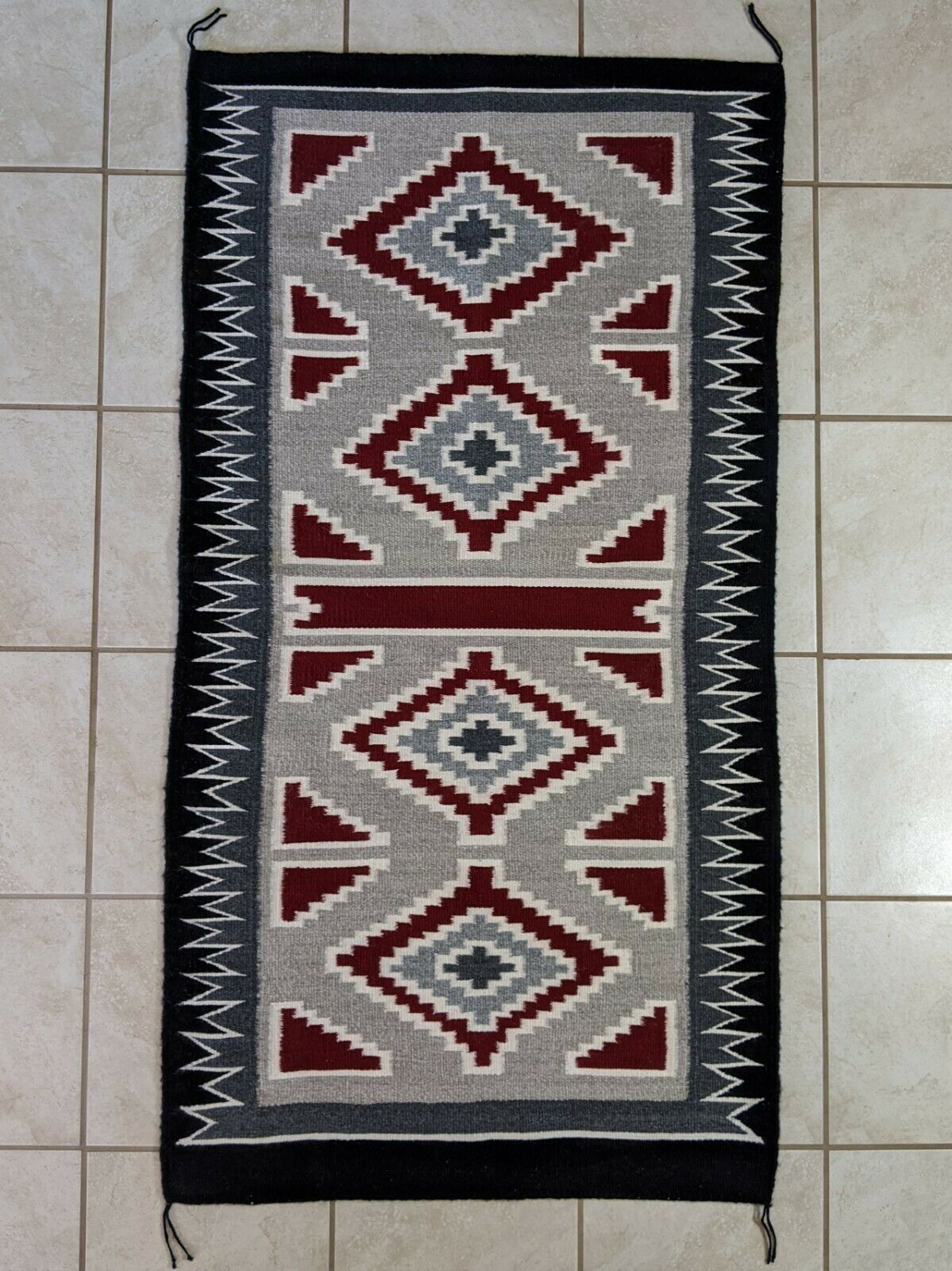 Navajo Handwoven Rug - 58in x 29.5in - Tanisha Charley