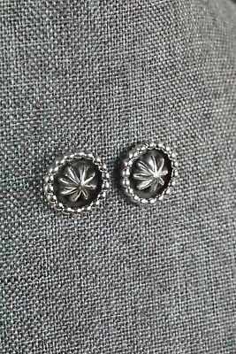 Navajo Sterling Silver Earrings - Etta Larry