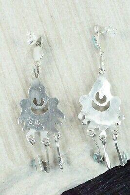 Turquoise & Sterling Silver Earrings - Bernadette Wyaco - High Lonesome Trading
