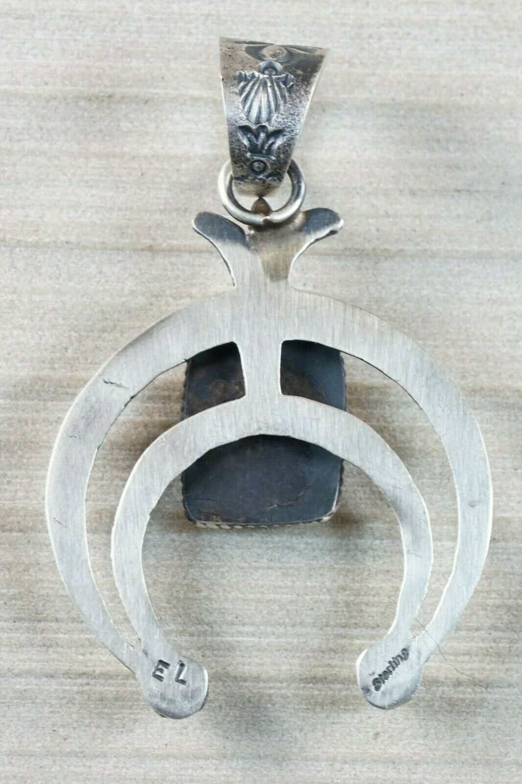 Navajo Spiny Oyster and Sterling Silver Pendant - Eva & Linberg Billah - High Lonesome Trading