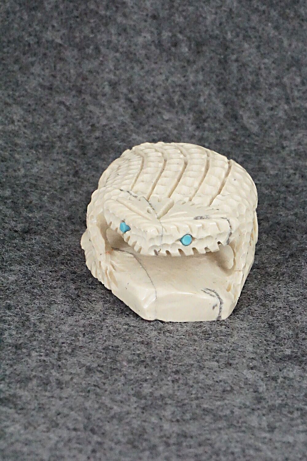 Horned Toad Zuni Fetish Carving - Jensen Charlie
