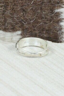 White Buffalo & Sterling Silver Ring - Gloria Waseta - Size 6.25