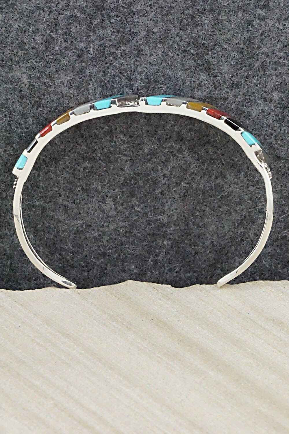 Multi Stone & Sterling Silver Bracelet - Fabian Sheyka