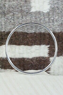 Navajo Sterling Silver Bangle Cuff - Elaine Tahe