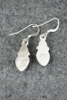 Coral & Sterling Silver Earrings - Isabelle Yazzie