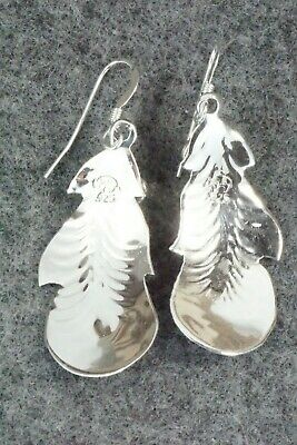 Coral and Sterling Silver Earrings - Genevieve Francisco