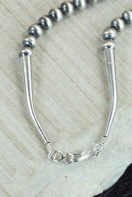 Turquoise & Sterling Silver Squash Blossom and Earrings - Lorena Peina