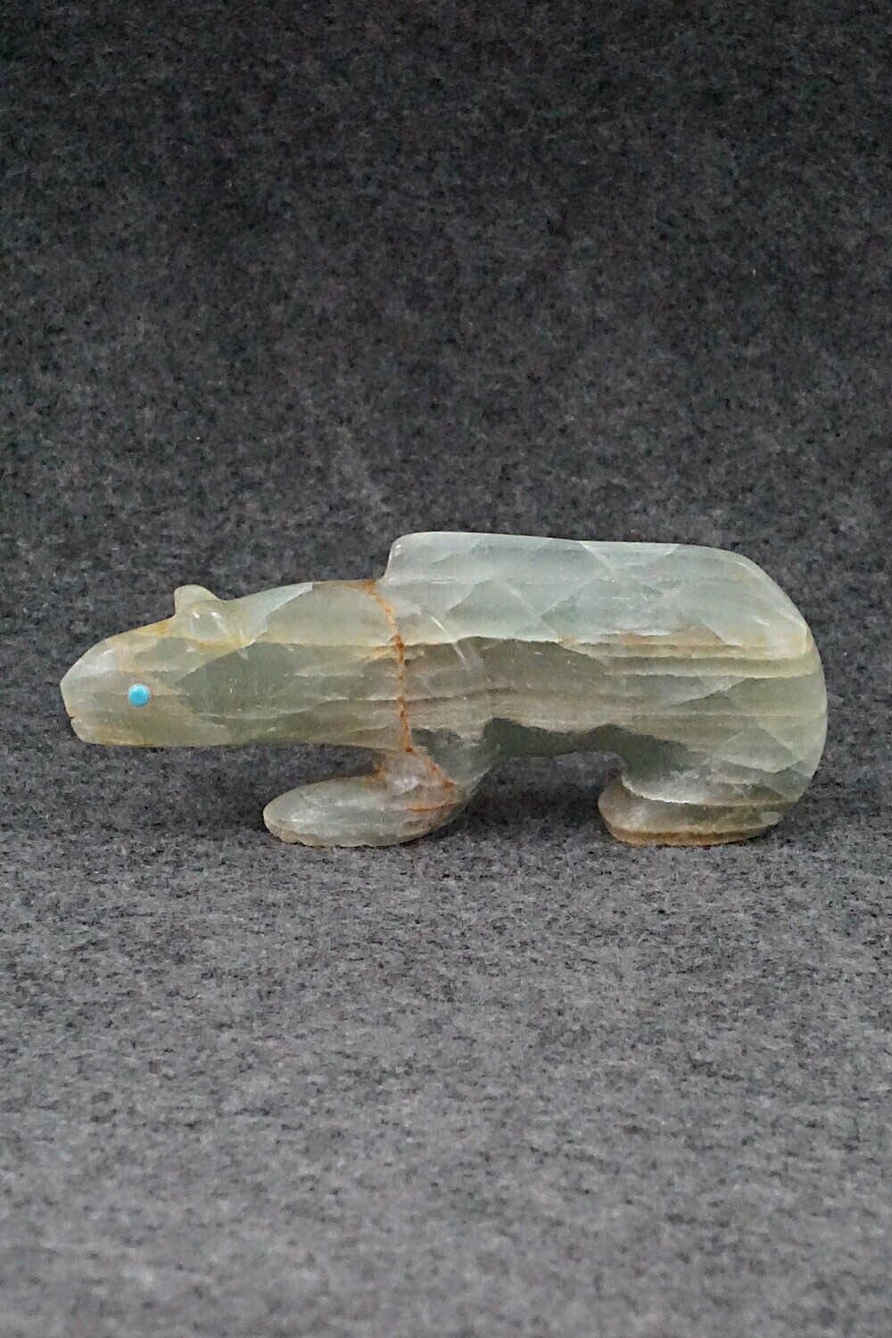 Mountain Lion Zuni Fetish Carving - Ronnie Lunasee