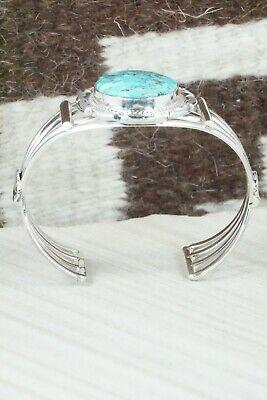 Turquoise & Sterling Silver Bracelet - Raymond Delgarito - High Lonesome Trading