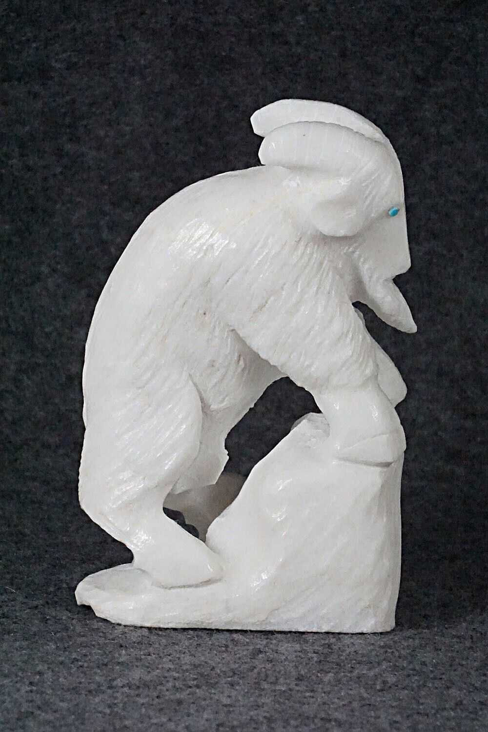Mountain Goat Zuni Fetish - Derrick Kaamasee