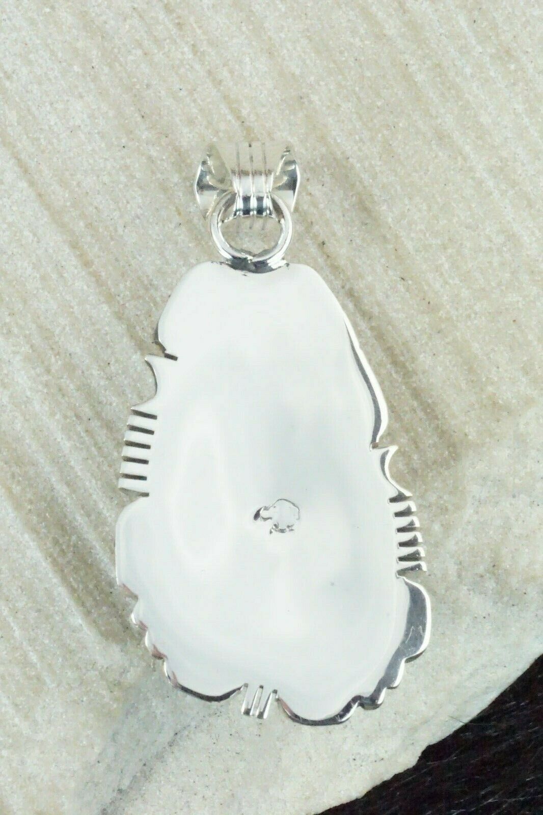 Turquoise & Sterling Silver Pendant - Samuel Yellowhair