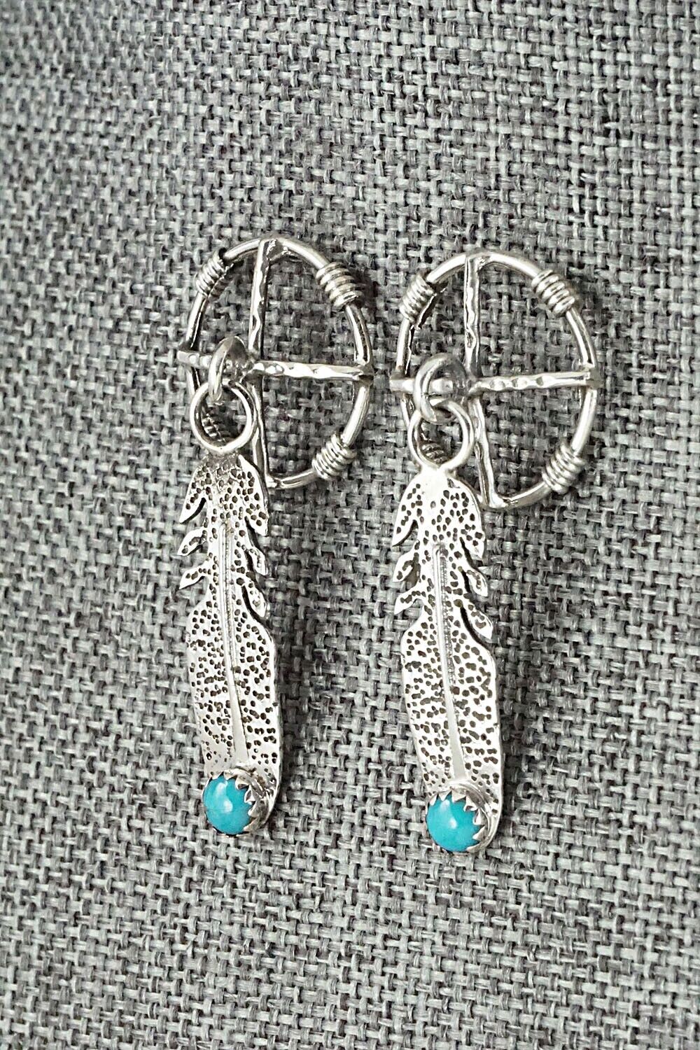 Turquoise and Sterling Silver Earrings - Sharon McCarthy