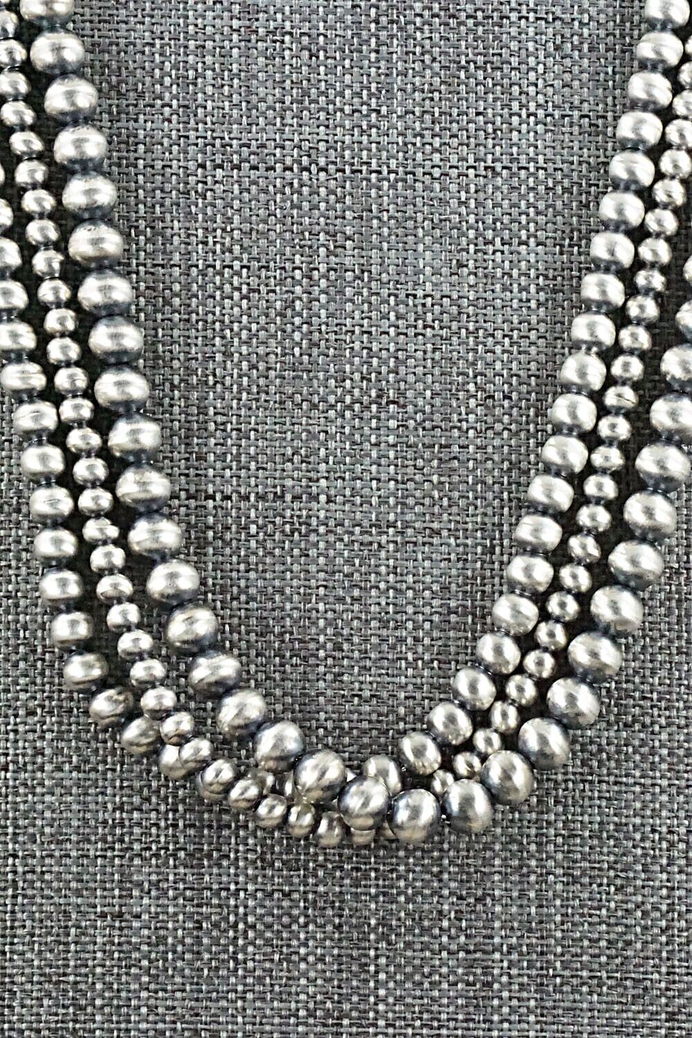Sterling Silver Navajo Pearl Necklace - Jan Mariano