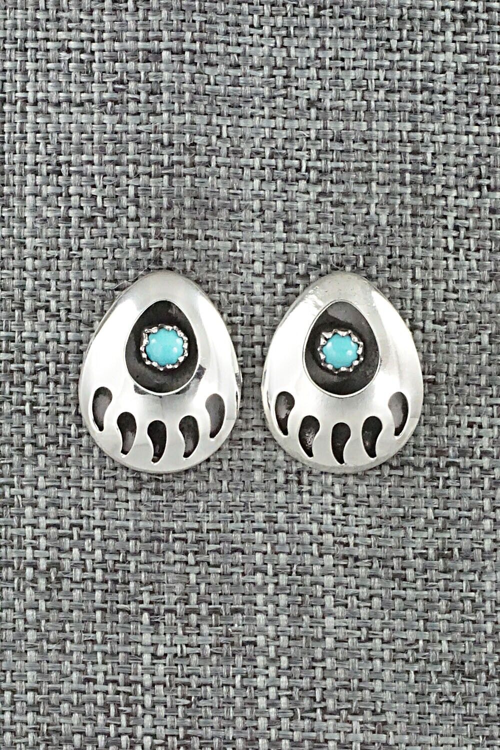 Turquoise & Sterling Silver Earrings - Leta Parker