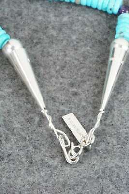Bear Zuni Fetish Carving Necklace - Andres Quandelacy