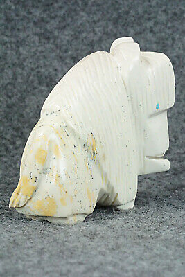 Buffalo Zuni Fetish Carving - Gilbert Lonjose