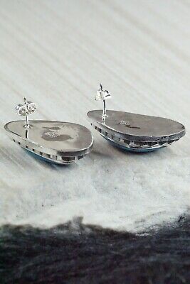 Navajo Turquoise & Sterling Silver Earrings - Sharon McCarthy