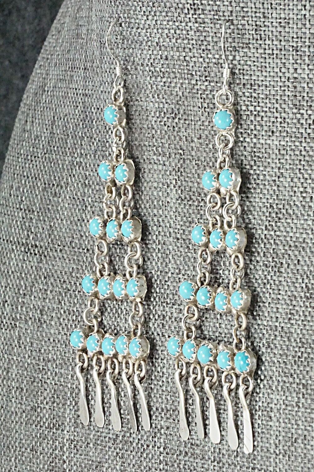Turquoise & Sterling Silver Earrings - Sylvia Chee