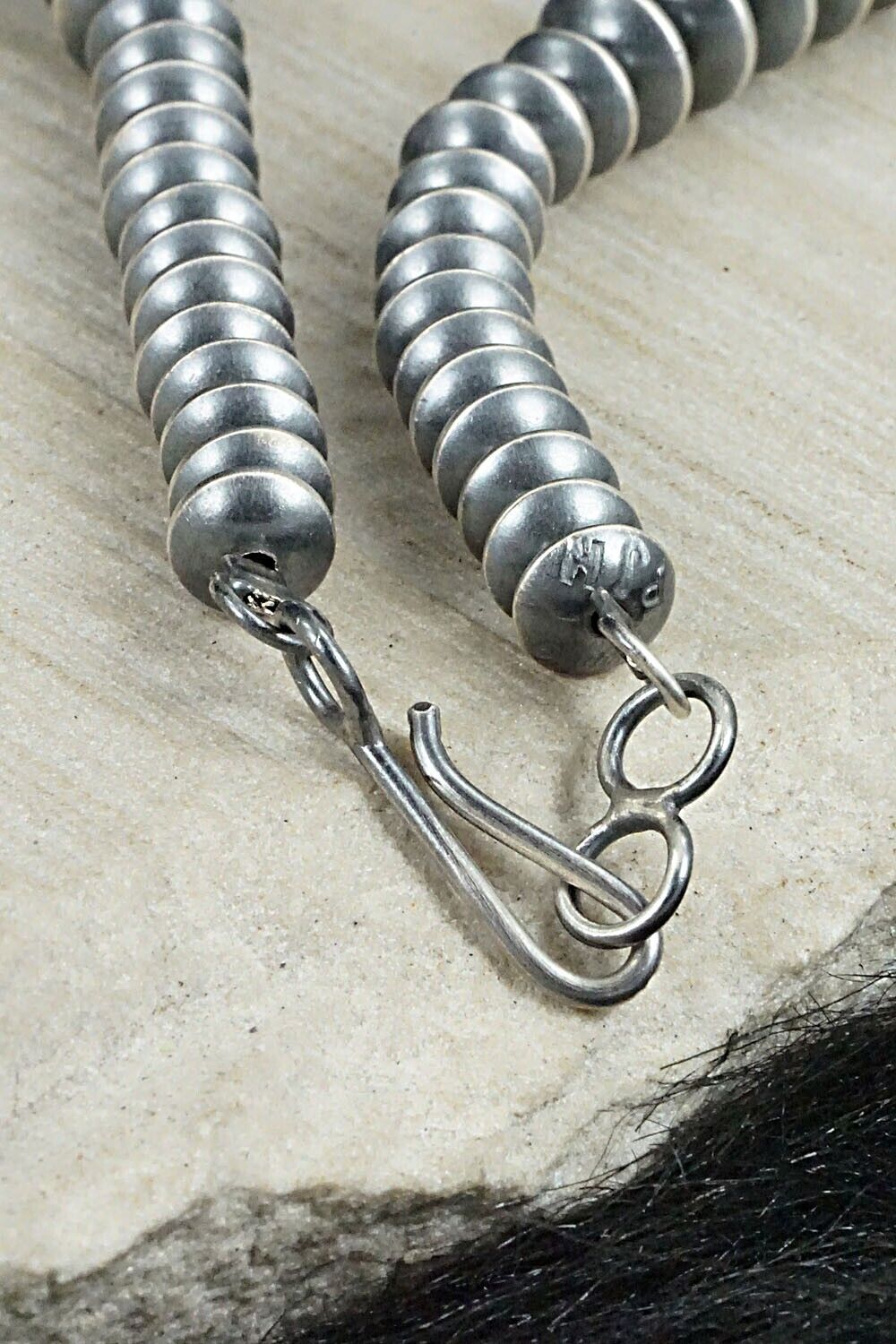Navajo Pearl Sterling Silver Necklace Set - Preston Haley