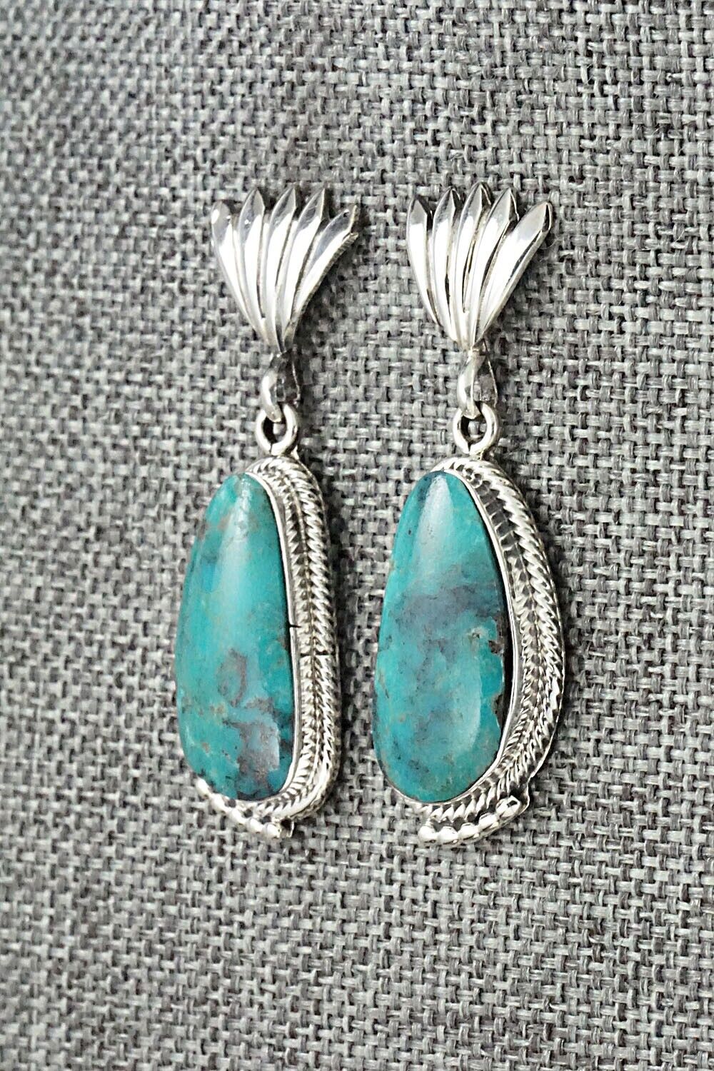 Turquoise and Sterling Silver Earrings - Sharon McCarthy