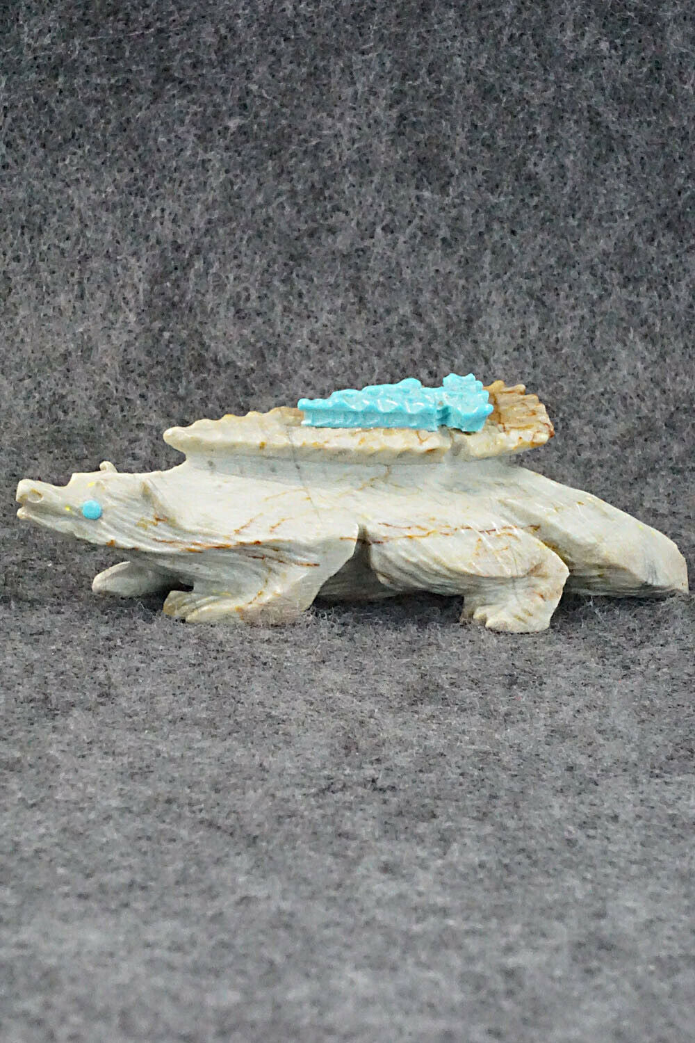 Wolf Zuni Fetish Carving - Alvin Haloo