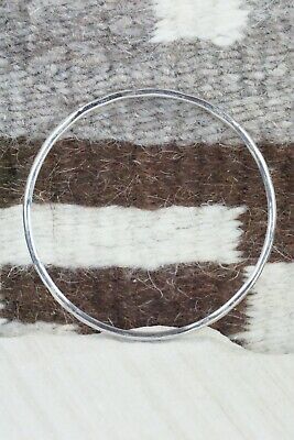 Navajo Sterling Silver Bangle Cuff - Elaine Tahe