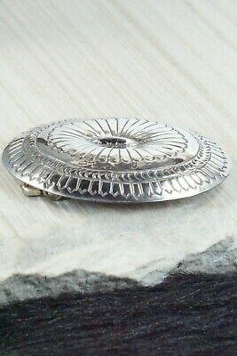 Sterling Silver Belt Buckle - Carson Blackgoat - High Lonesome Trading