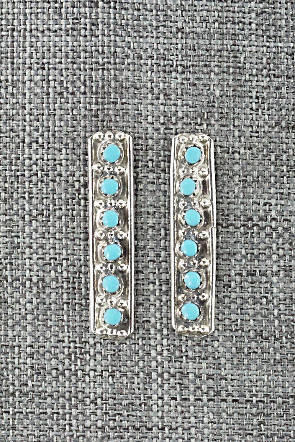 Turquoise & Sterling Silver Earrings - Joanne Cheama