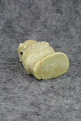 Owl Zuni Fetish Carving - Edison Bobelu