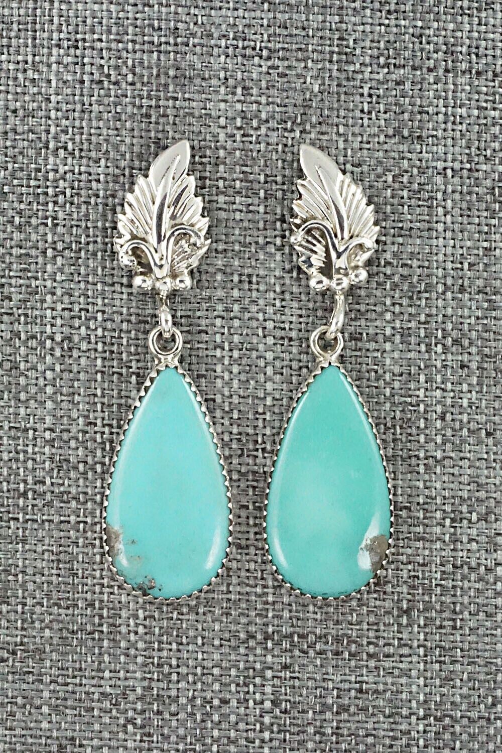 Turquoise & Sterling Silver Earrings - Annie Spencer