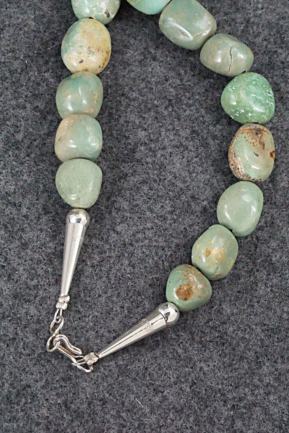 Turquoise and Sterling Silver Necklace - Louise Joe