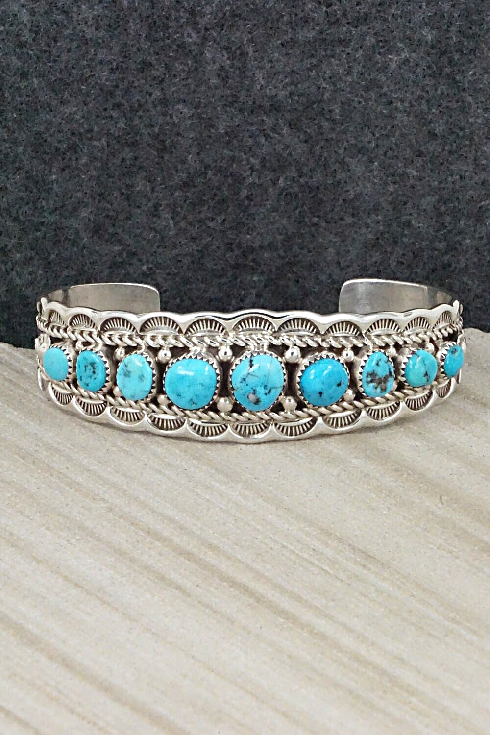 Turquoise & Sterling Silver Bracelet - Anthony Brown