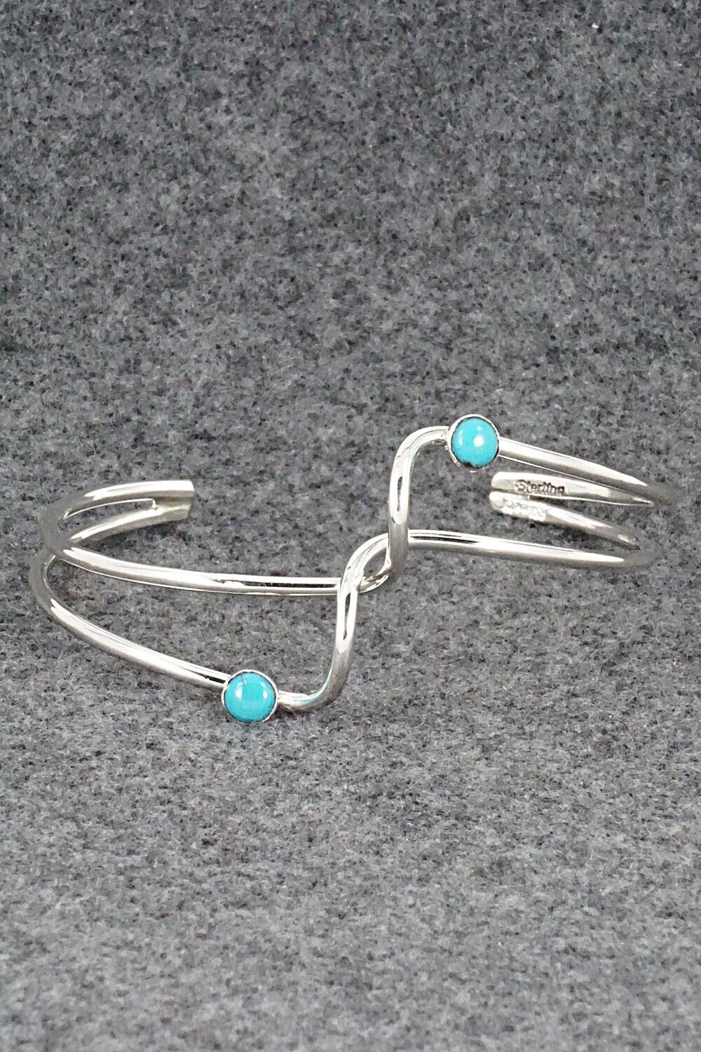 Turquoise & Sterling Silver Bracelet - Yolanda Skeets